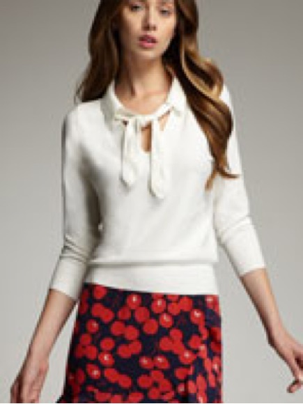 Nanette Lepore Silk Cherry Skort